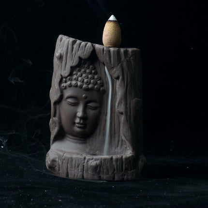 Buddha Waterfall Ceramic Incense Burner - Wnkrs