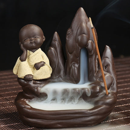 Little Monk Incense Burner with Incense Cones - Wnkrs