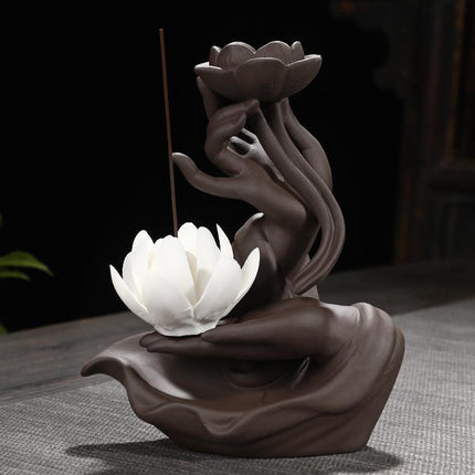 Buddha Hand Backflow Incense Burner - Wnkrs