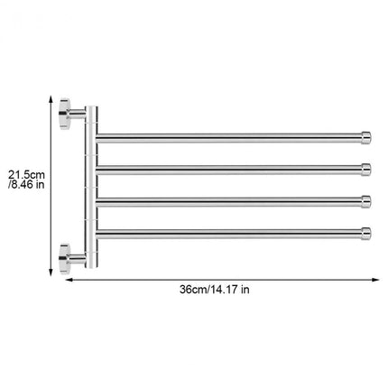 Anti-rust Rotating Towel Bath Rail - wnkrs