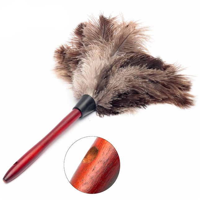 Anti-Static Natural Ostrich Feather Duster for Cleaning - wnkrs