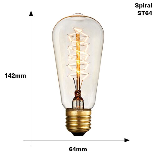 Retro Style Edison Filament E27 Bulb - Wnkrs