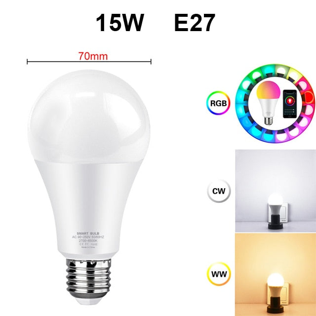 LED Bulb with Smart Life APP, Voice Control for Google Home, Alexa - Wnkrs