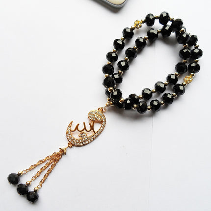 Islamic Black Crystal Beads - wnkrs