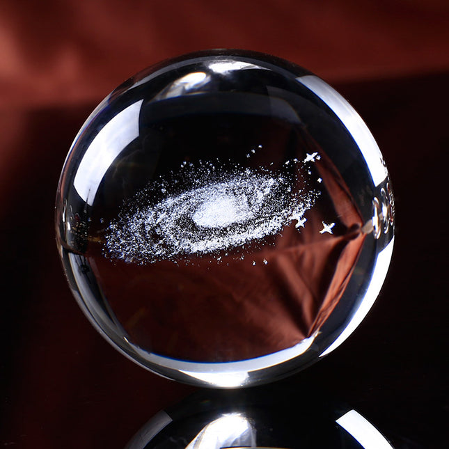 6 cm Crystal Ball with Galaxy Engraving - wnkrs