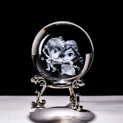 3D Carving Crystal Ball - wnkrs