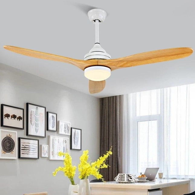 Remote Control Wooden Design Ceiling Fan - Wnkrs