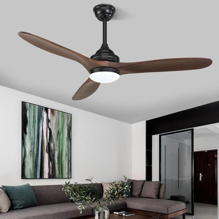 Remote Control Wooden Design Ceiling Fan - Wnkrs