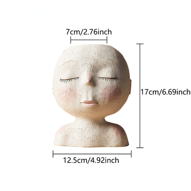 Nordic Human Head Flower Pots - wnkrs