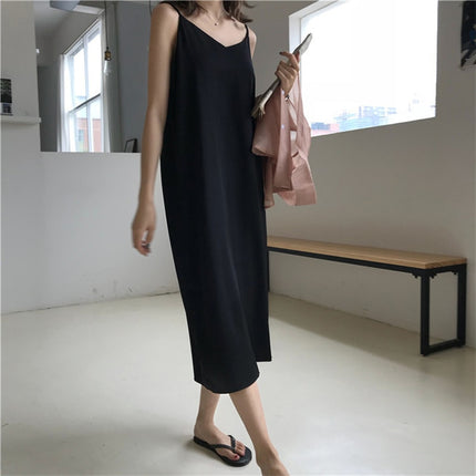 Women's Loose Sleeveless Maxi Dress - wnkrs