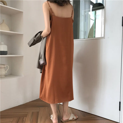 Women's Loose Sleeveless Maxi Dress - wnkrs