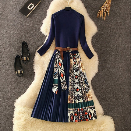 Elegant Pleated Dress for Women - wnkrs