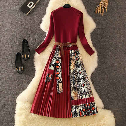 Elegant Pleated Dress for Women - wnkrs