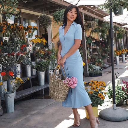 Elegant Summer Shirt Dress - wnkrs