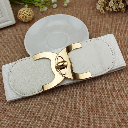 Women's Korean Style Elastic Wide Belt - Wnkrs