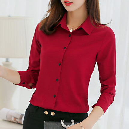 Women's Chiffon Office Shirt - Wnkrs