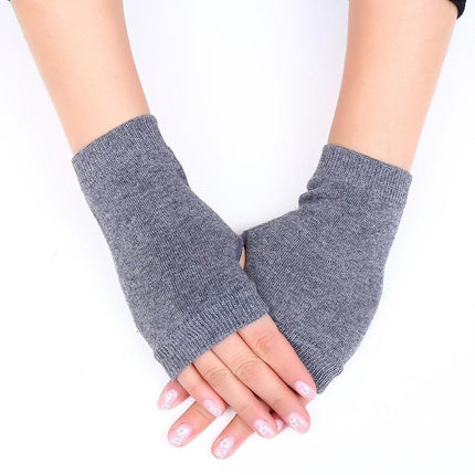 Women's Solid Color Fingerless Gloves - Wnkrs