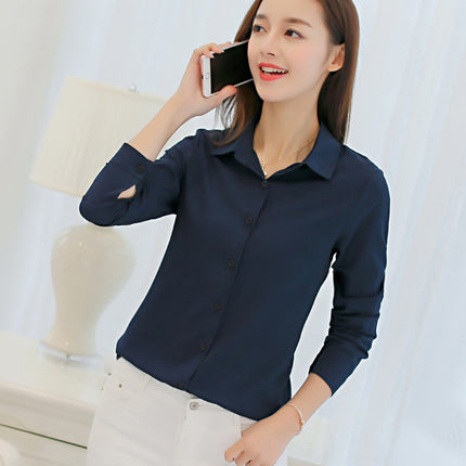 Women's Chiffon Office Shirt - Wnkrs