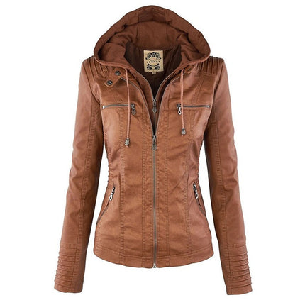 Women's PU Leather Jacket - Wnkrs