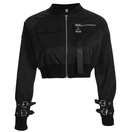 Cropped Bomber Jacket for Women - Wnkrs