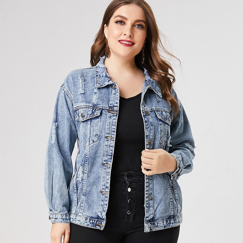 Plus Size Denim Jacket