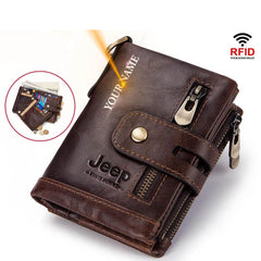 Men's Personalized Leather Wallet - Wnkrs