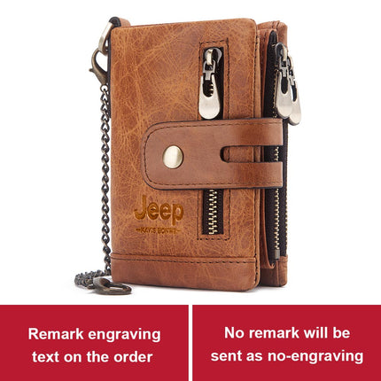 Men's Personalized Leather Wallet - Wnkrs
