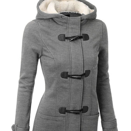 Stylish Demi-Season Casual Hooded Women's Coat - Wnkrs