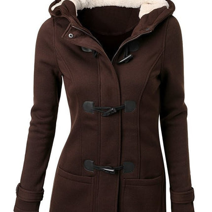 Stylish Demi-Season Casual Hooded Women's Coat - Wnkrs