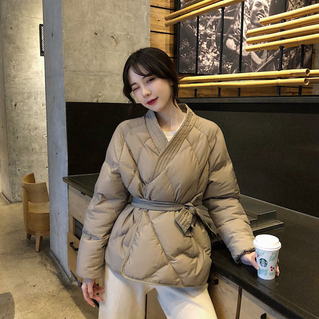 Women's Kimono Style Puffer Coat - Wnkrs