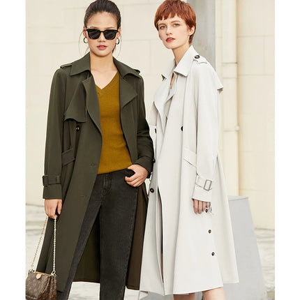 Double Breasted Trench Coat for Women - Wnkrs