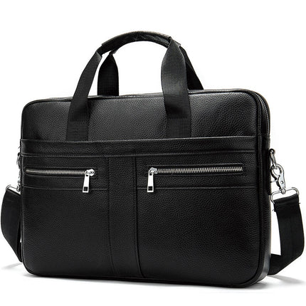 Men's Genuine Leather Briefcase - Wnkrs