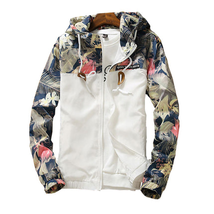 Women's Hooded Ploral Printed Down Jacket - Wnkrs
