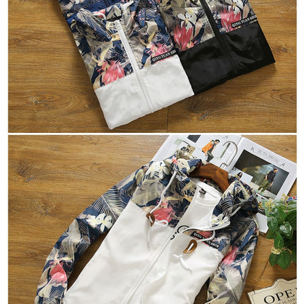 Women's Hooded Ploral Printed Down Jacket - Wnkrs