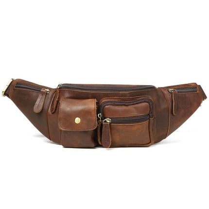 Men's Genuine Leather Waist Bag - Wnkrs