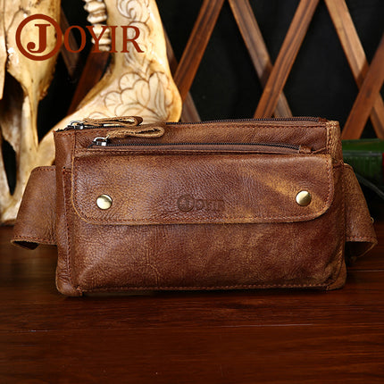 Men's Casual Genuine Leather Waist Bag - Wnkrs