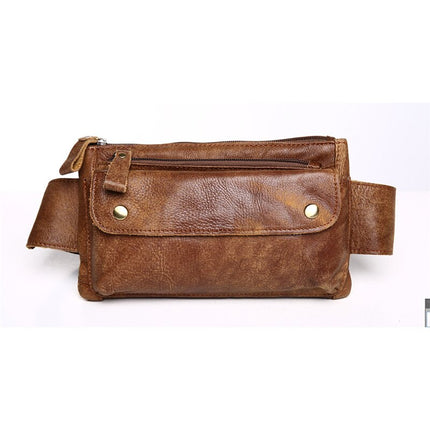 Men's Casual Genuine Leather Waist Bag - Wnkrs