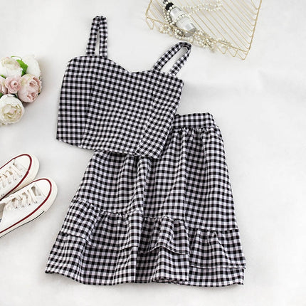 Women's Summer Plaid Two Pieces Sets - Wnkrs