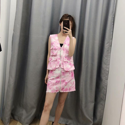 Women's Sleeveless Top and Mini Skirt 2 pcs Set - Wnkrs