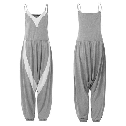Women's Sleeveless V-neck Jumpsuit - Wnkrs