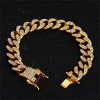 bracelet en or / 8 pouces / 13mm