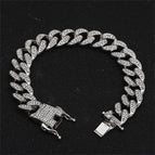 bracelet en argent / 8 pouces / 13mm