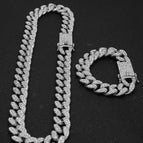 collier en argentcebracelet / 8 pouces et 20 pouces / 13mm