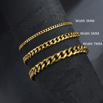 Classic Stainless Steel Chain Bracelet For Men - Wnkrs