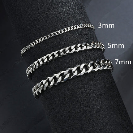 Classic Stainless Steel Chain Bracelet For Men - Wnkrs