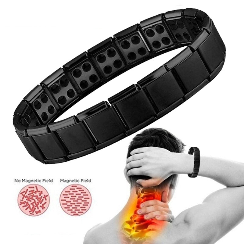 Stainless Steel Germanium Magnetic Chain Bracelet