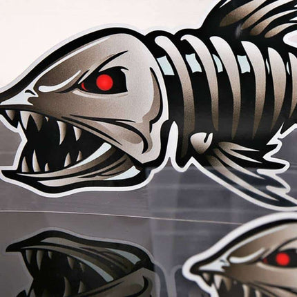 3D Fish Skeleton Car Stickers - wnkrs