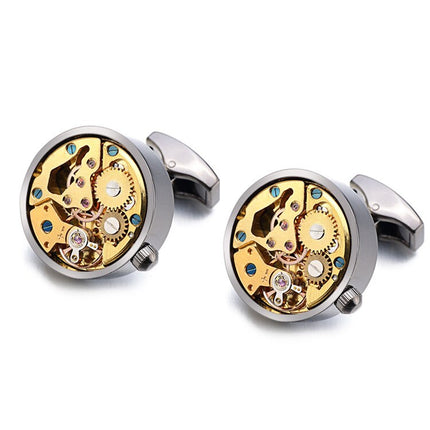 Men's Multicoloured Stainless Steel Cufflinks - Wnkrs