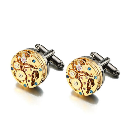 Men's Multicoloured Stainless Steel Cufflinks - Wnkrs