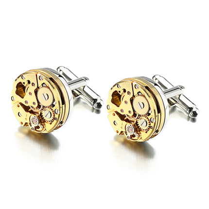 Men's Multicoloured Stainless Steel Cufflinks - Wnkrs